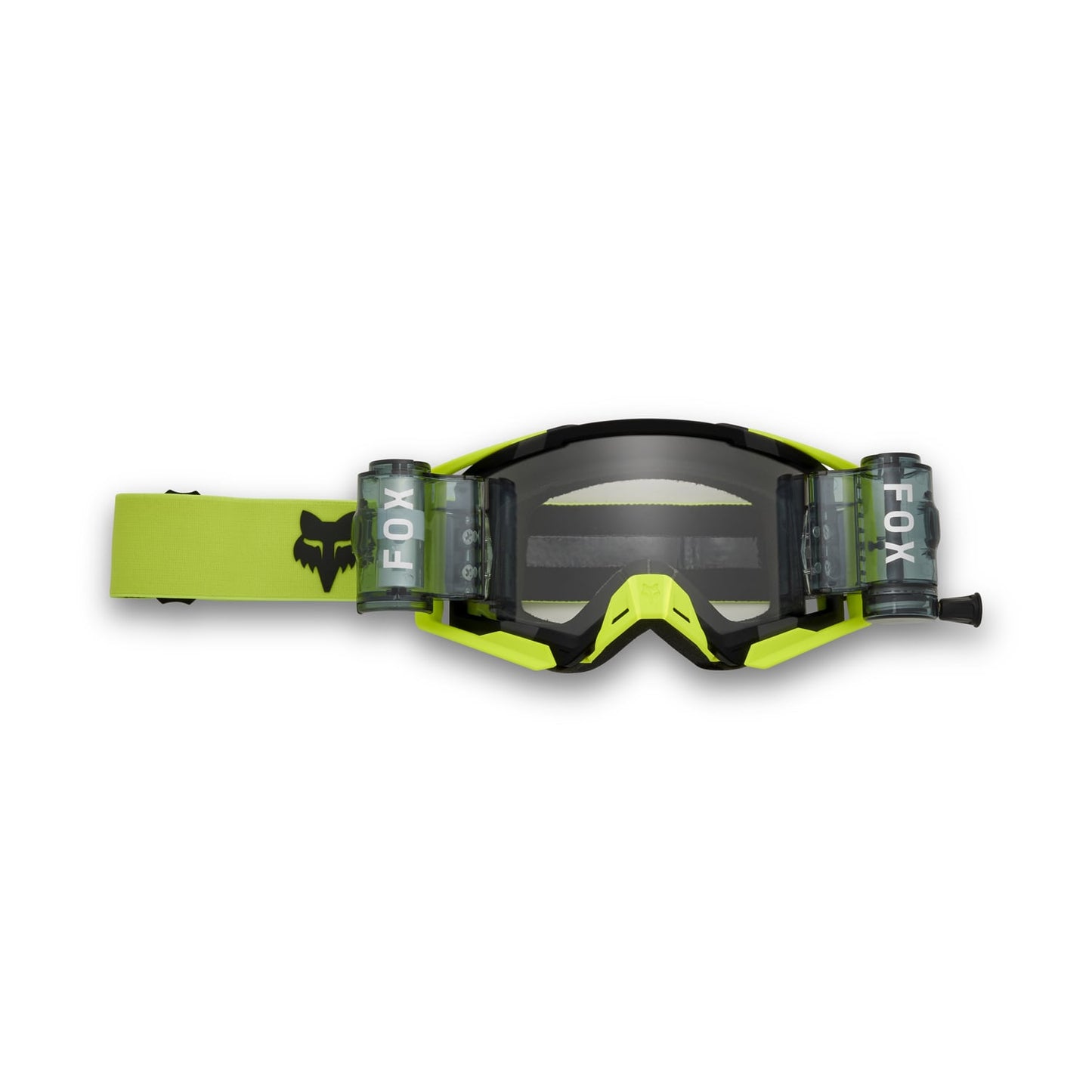 FOX AIRSPACE ENDURO ROLL OFF Maske Gul 2025