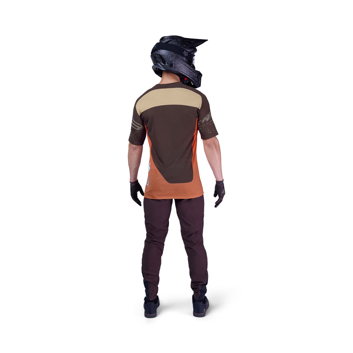 FOX FLEXAIR ELEVATED Kortærmet Jersey Brun/Orange