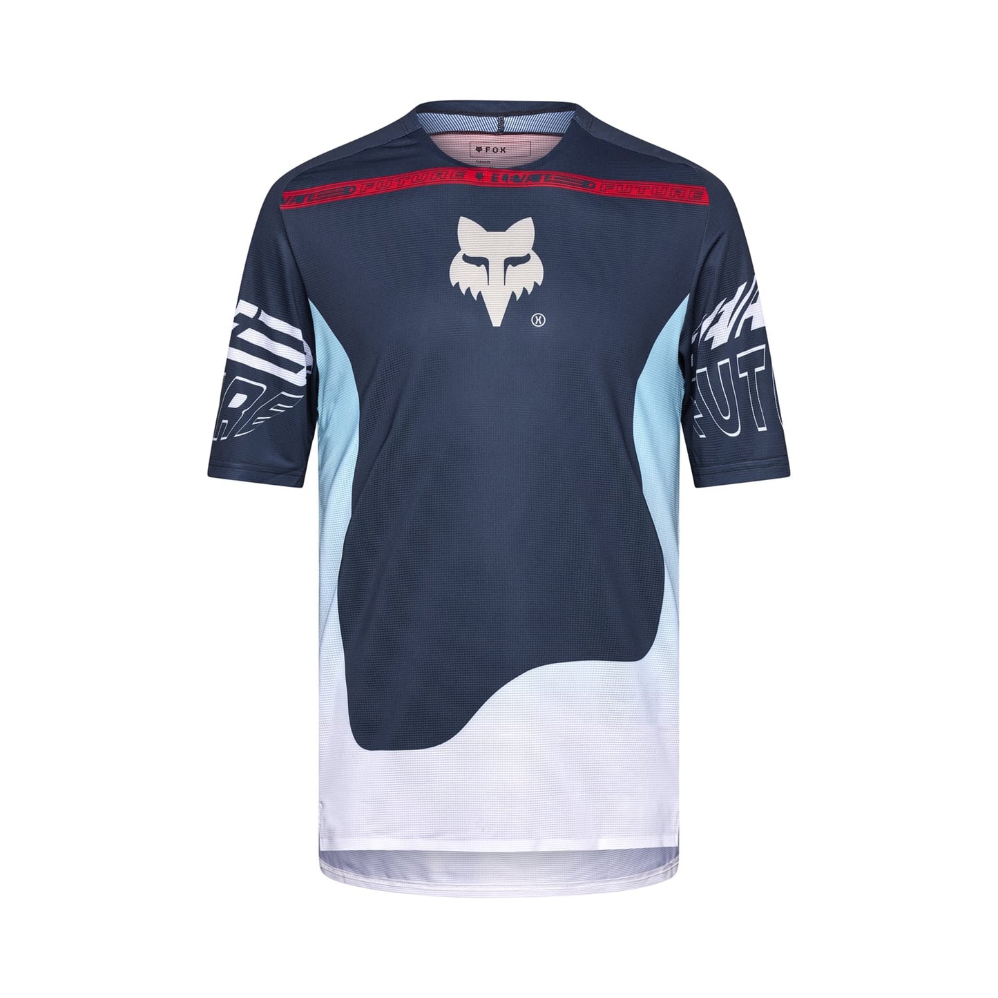 FOX FLEXAIR ELEVATED Kortærmet Jersey Sort/Blå 2025