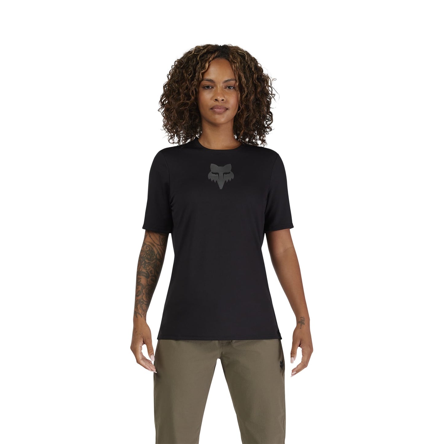 FOX RANGER HEAD Ladies Short Sleeve Jersey Black 2025
