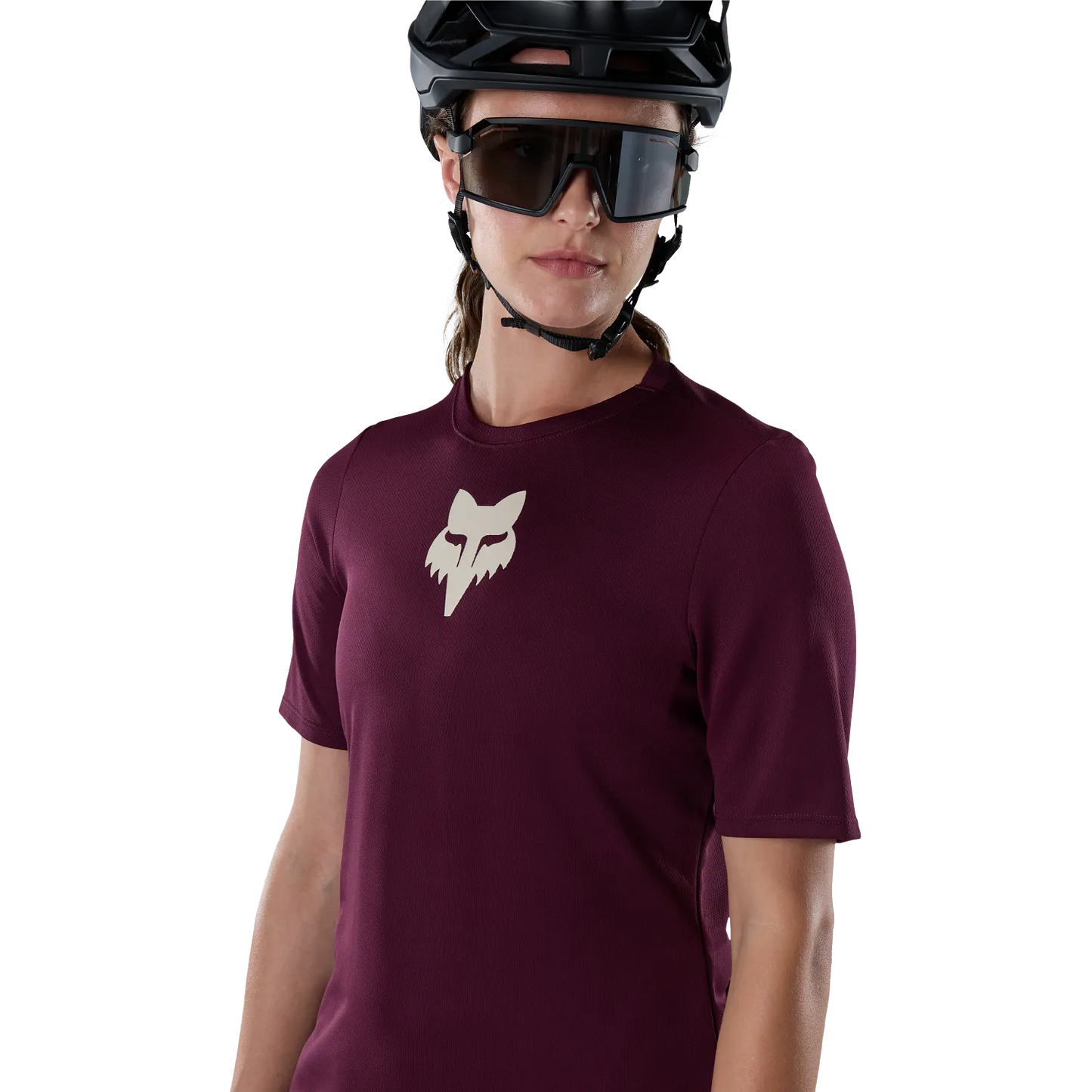 FOX RANGER FOX HEAD Kortærmet Cykeltrøje Dame Bordeaux