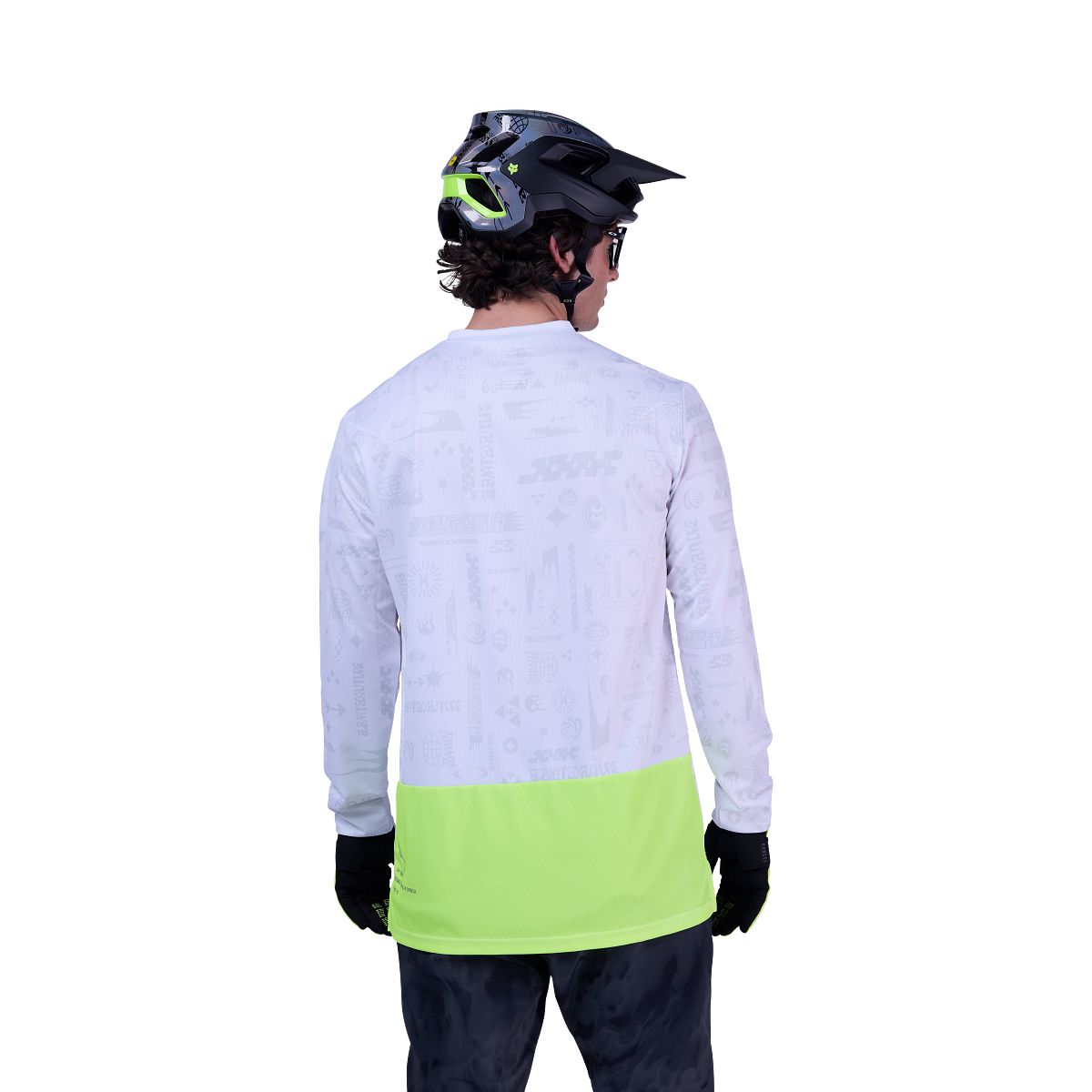 FOX RANGER LUNAR Long Sleeve Jersey White/Yellow - Special Edition