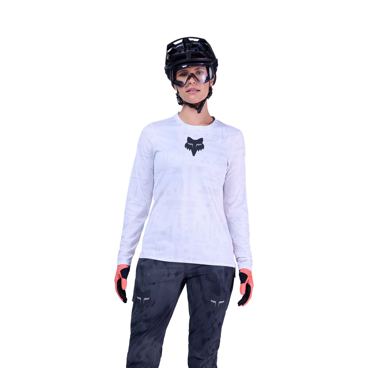 FOX RANGER LUNAR Ladies Long Sleeve Jersey White - Special Edition