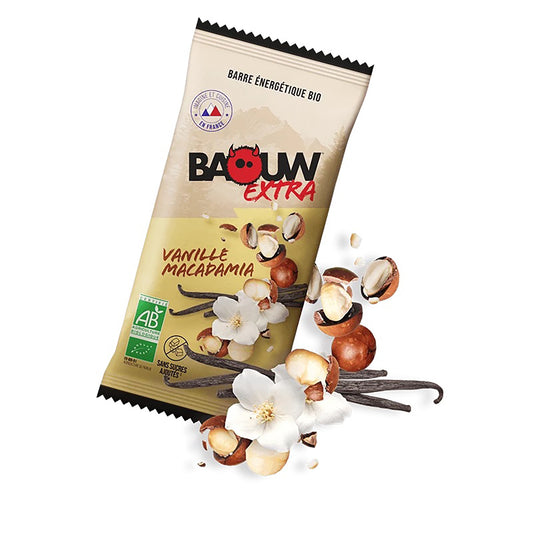BAOUW ORGANIC EXTRA Vanilla-Macadamia Energy Bar (50 g)