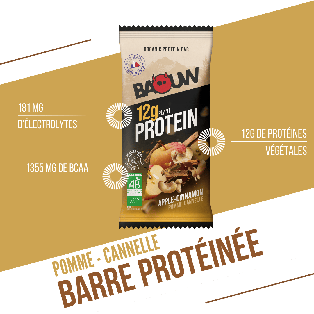 BAOUW ORGANIC EXTRA Apple/Cinnamon Protein Bar (50 g)