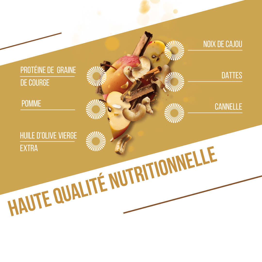 BAOUW ORGANIC EXTRA Apple/Cinnamon Protein Bar (50 g)