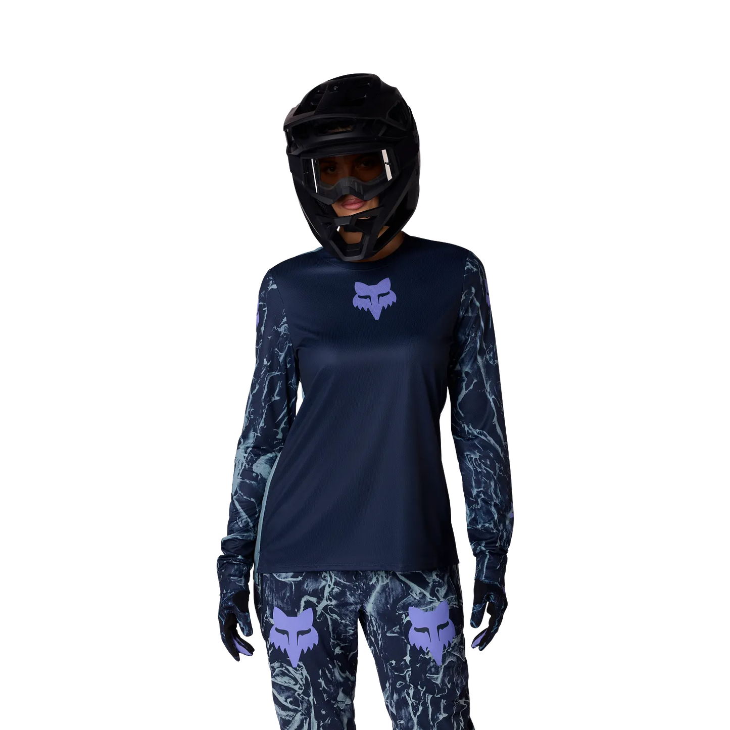 FOX RANGER IMAGE PRINT Langærmet Jersey til damer Blå