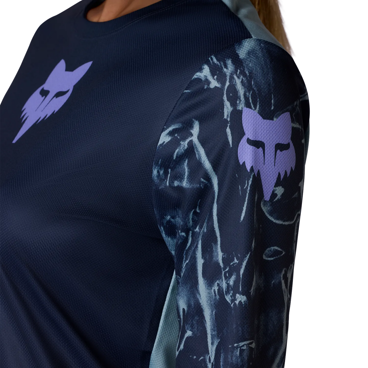 FOX RANGER IMAGE PRINT Langærmet Jersey til damer Blå