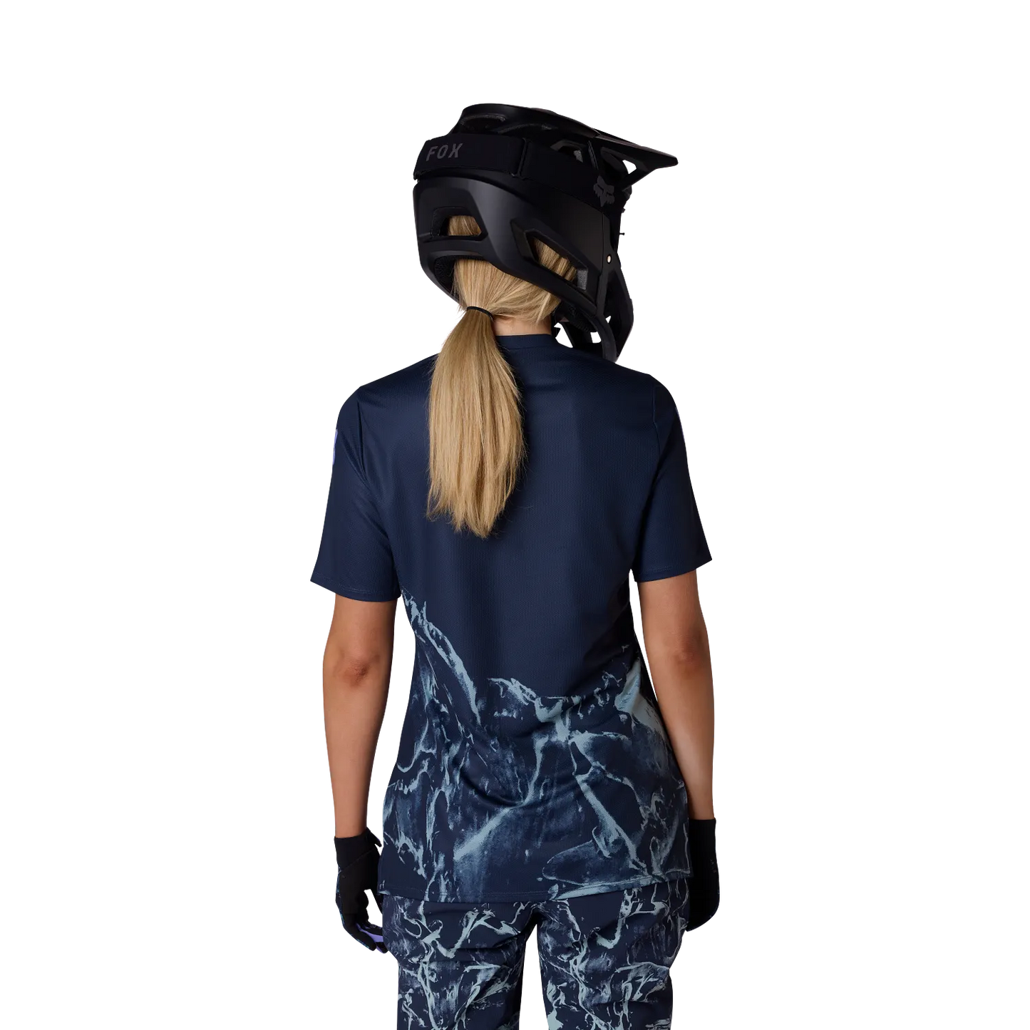 FOX RANGER IMAGE PRINT kortærmet dametrøje, arktisk blå