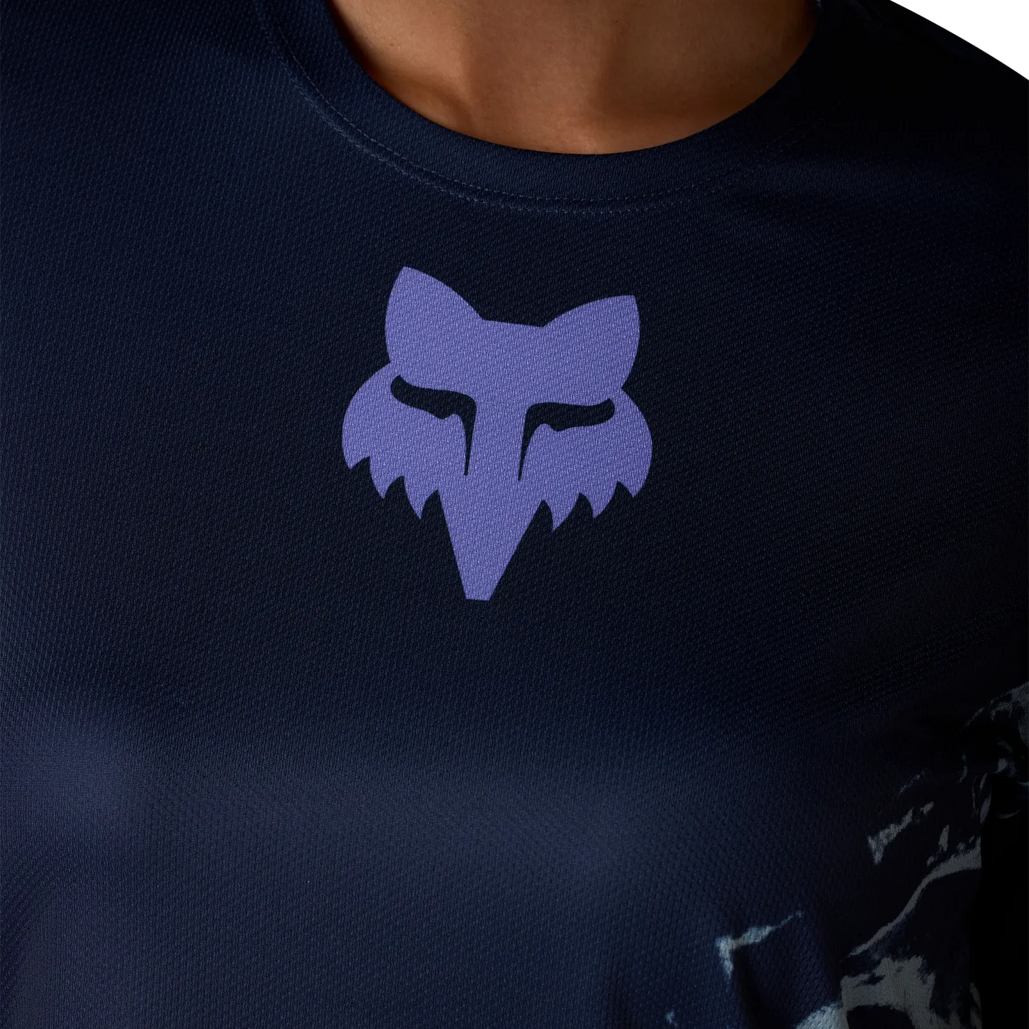 FOX RANGER IMAGE PRINT kortærmet dametrøje, arktisk blå