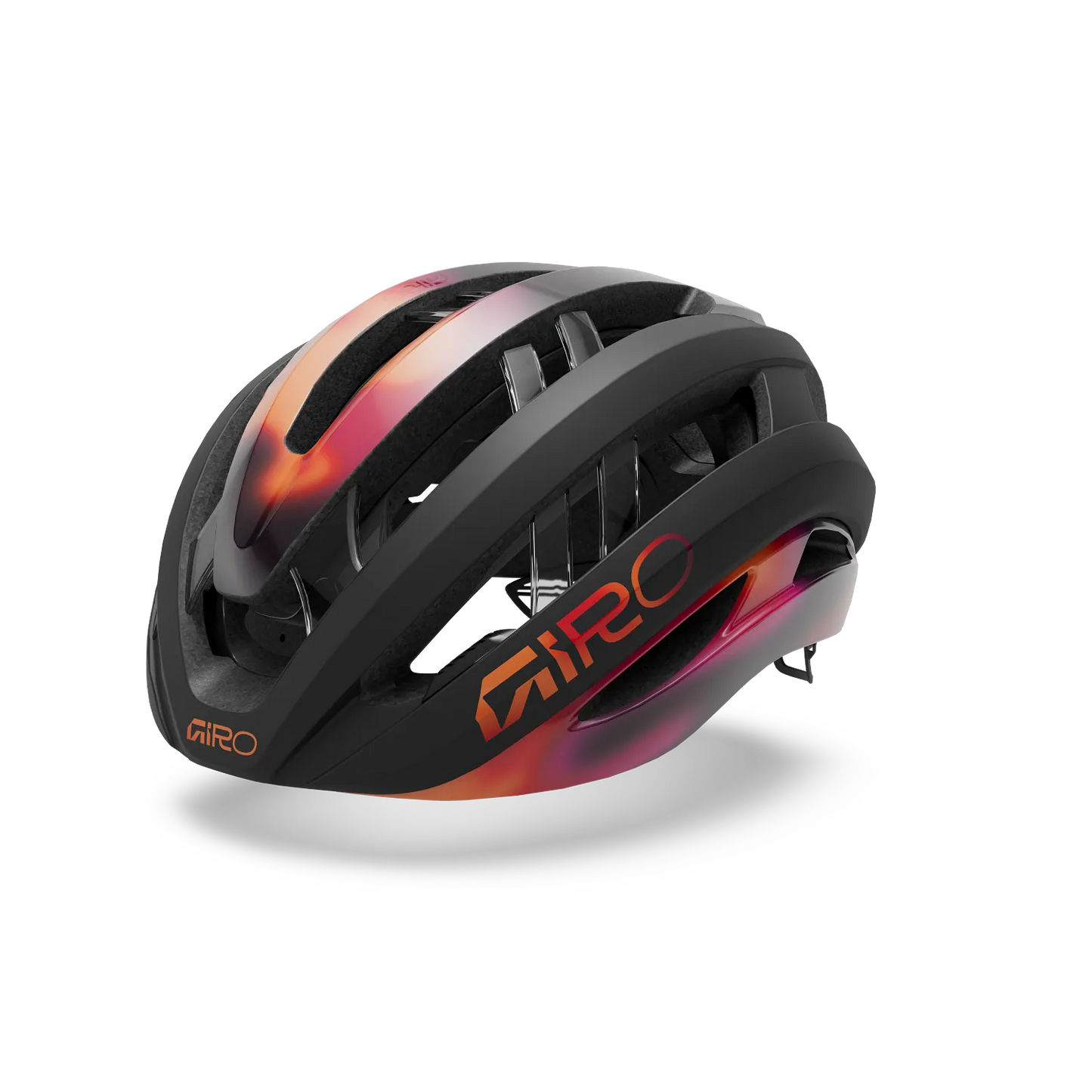 GIRO ARIES MIPS SPHERICAL landevejshjelm sort/orange