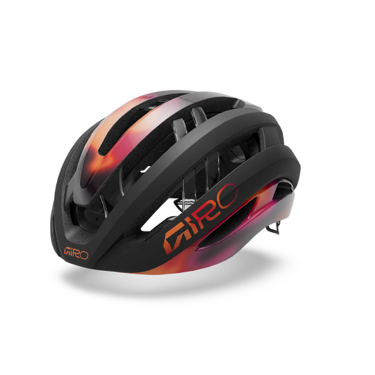 GIRO ARIES MIPS SPHERICAL landevejshjelm sort/orange
