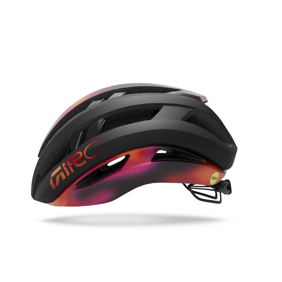 GIRO ARIES MIPS SPHERICAL landevejshjelm sort/orange