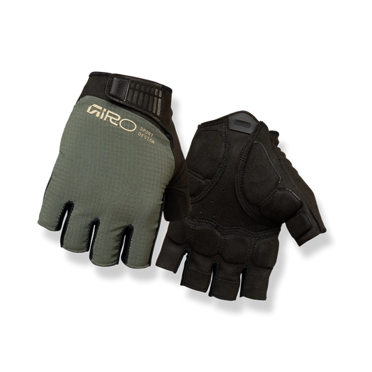 Korte Cykelhandsker GIRO BRAVO II Gel Kaki