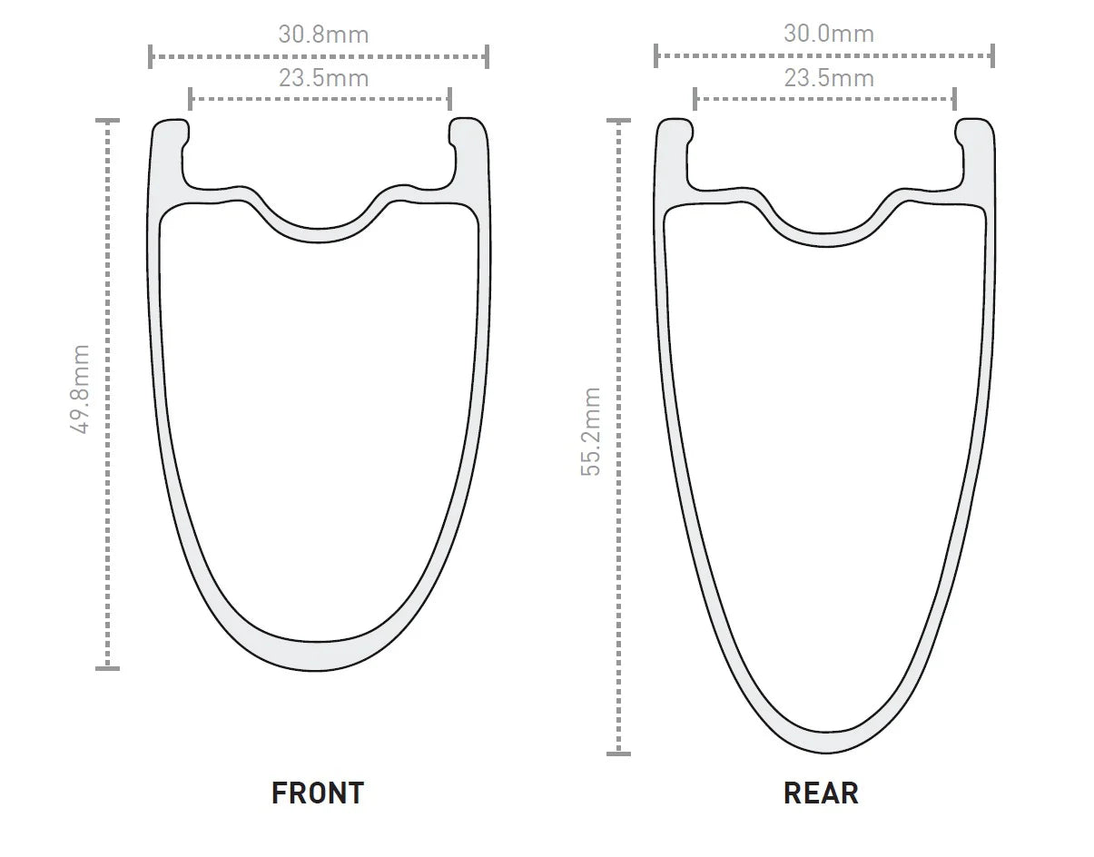 ENVE SES 4.5 PRO forhjul Sort