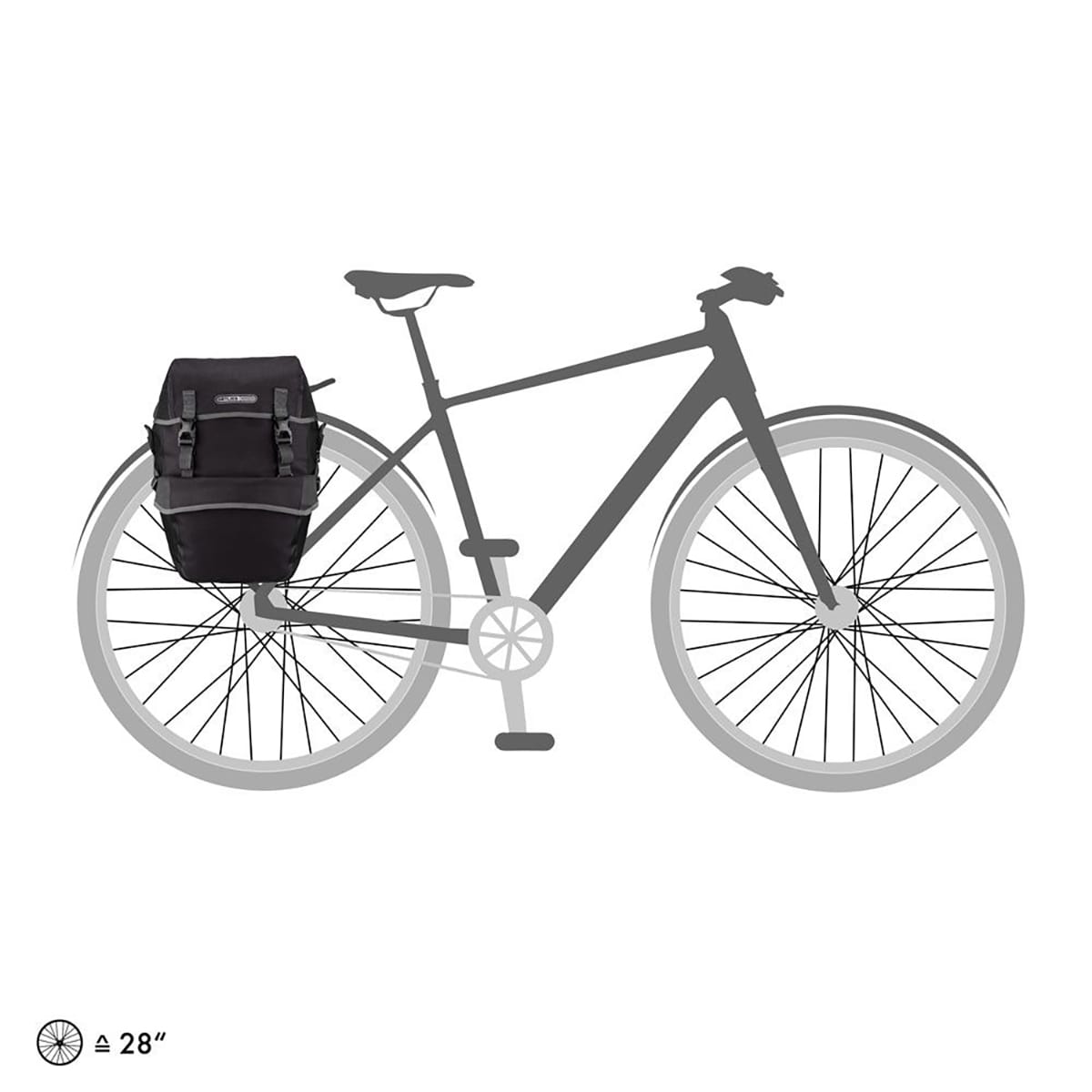 Par ORTLIEB BIKE PACKER PLUS 42 L bagagetasker Sort