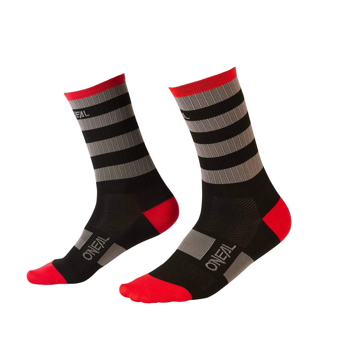 O'NEAL MTB PERFORMANCE STRIPE-strømper Sort/grå/rød