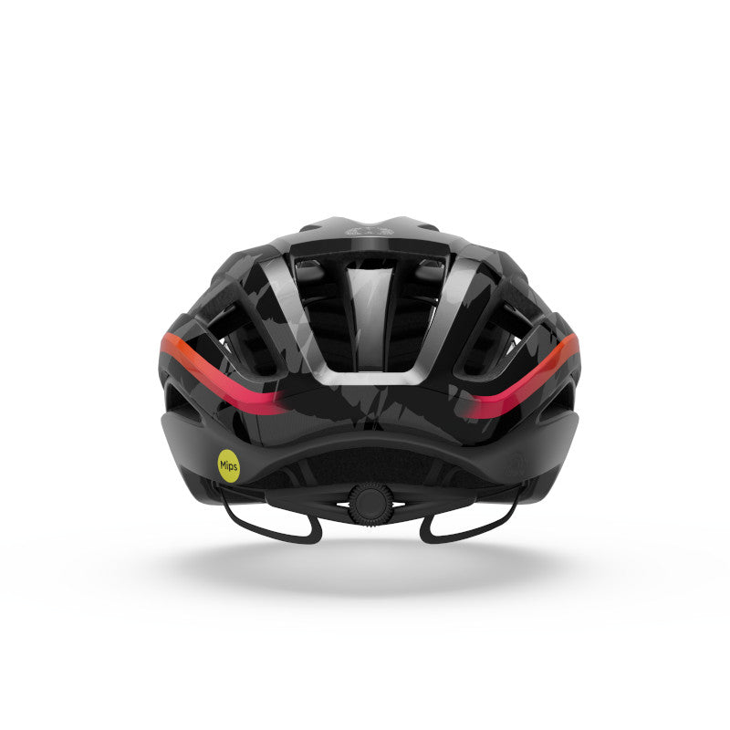 GIRO ARIES MIPS SPHERICAL SUNSET landevejshjelm sort/orange