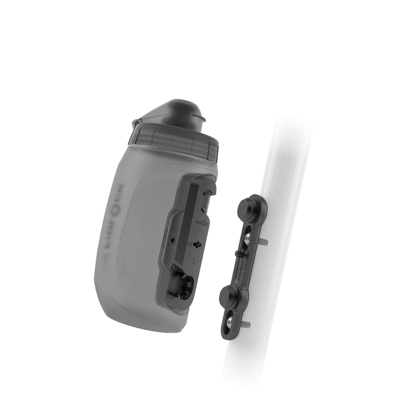 Flaske- og flaskeholdersæt FIDLOCK TWIST BIKE BASE 450 ml røget