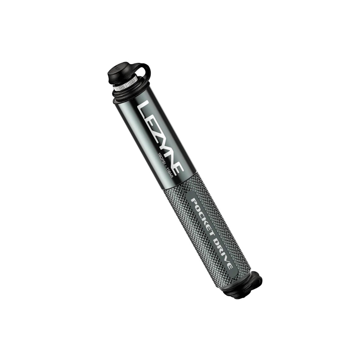 LEZYNE POCKET DRIVE HP håndpumpe i sølv
