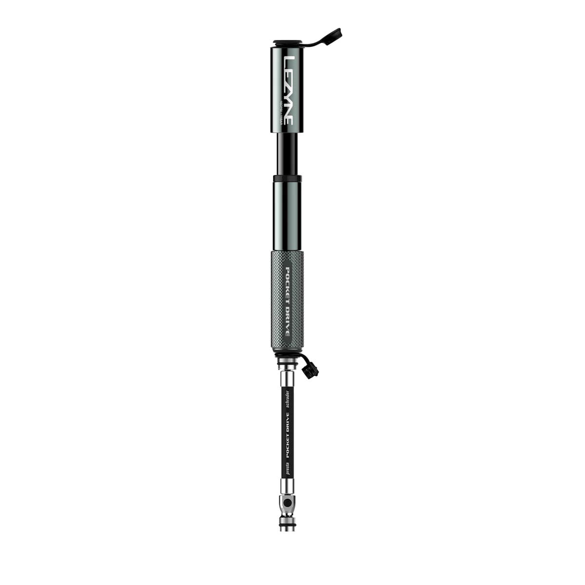 LEZYNE POCKET DRIVE HP håndpumpe i sølv
