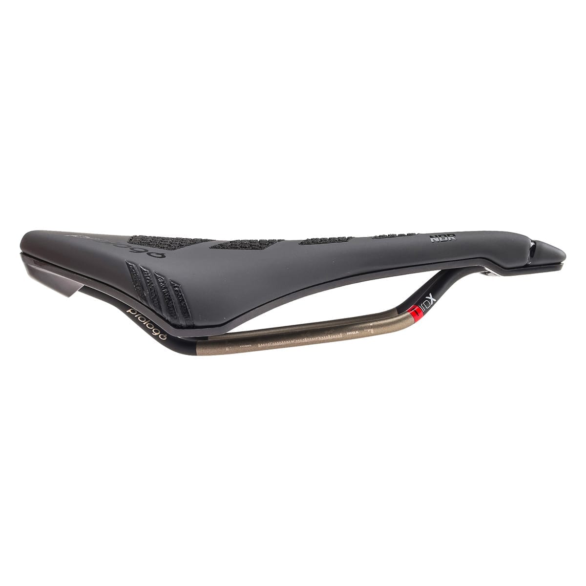 Sadel PROLOGO DIMENSION NDR CPC 143 mm TiroX-skinner Sort