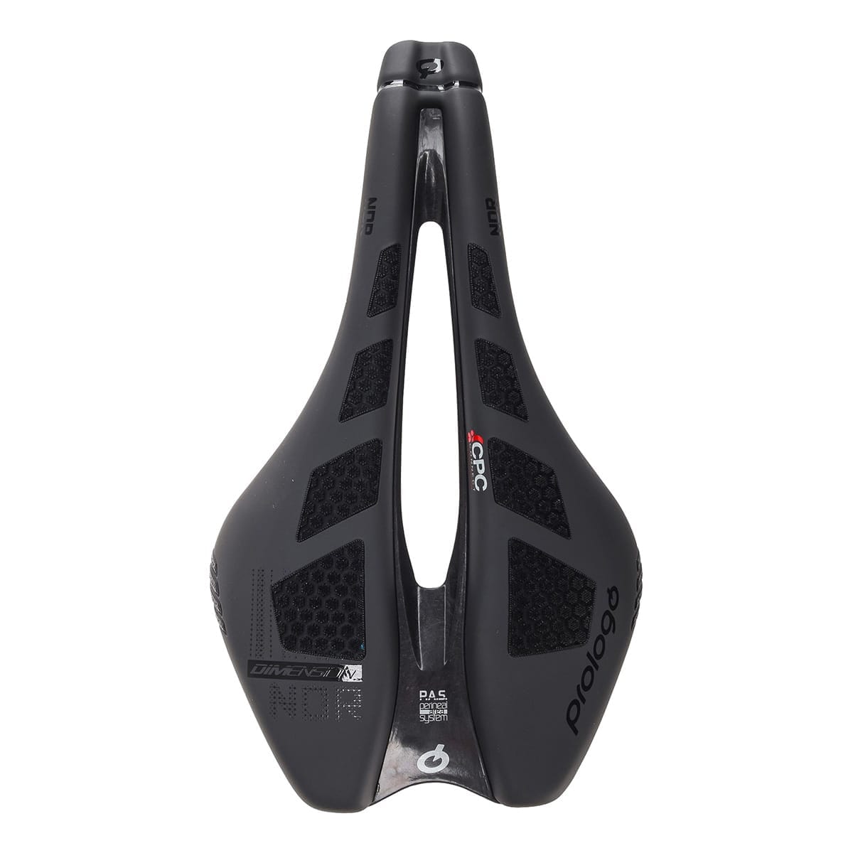 Sadel PROLOGO DIMENSION NDR CPC 143 mm TiroX-skinner Sort