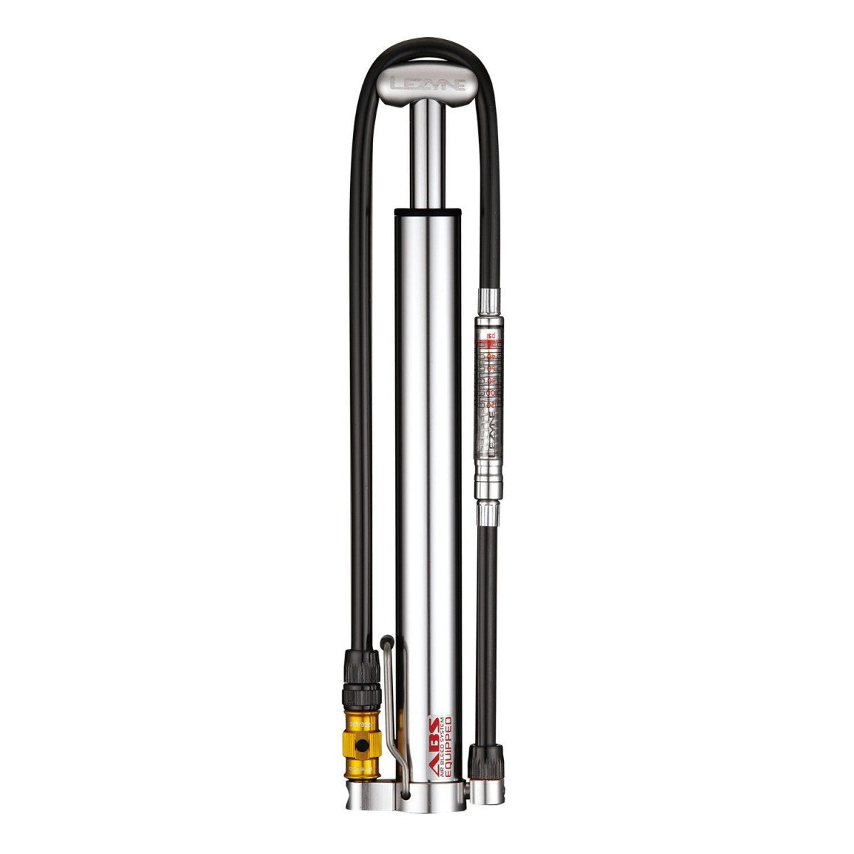 LEZYNE MICRO FLOOR DRIVE HVG Kompakt fodpumpe Sølv
