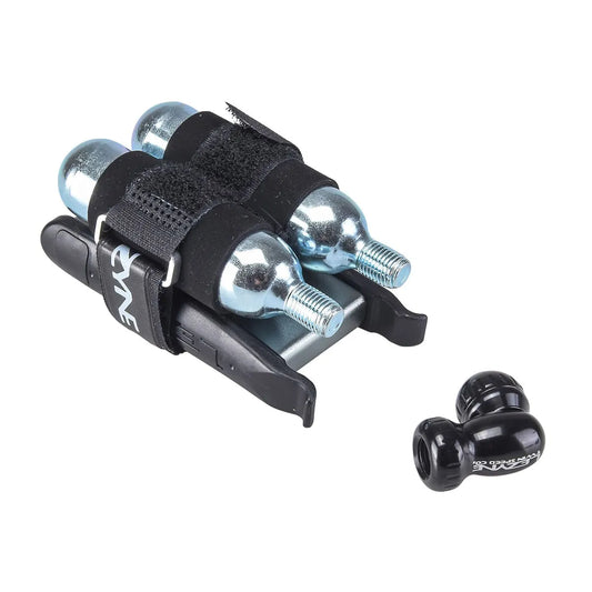 LEZYNE TWIN KIT CO2-slaghætte + 16 g CO2-patron med gevind (x2)