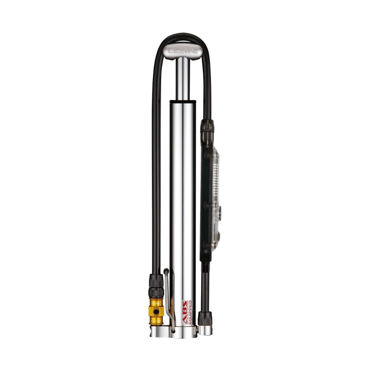LEZYNE MICRO FLOOR DRIVE DIGITAL HVG Kompakt fodpumpe Sølv