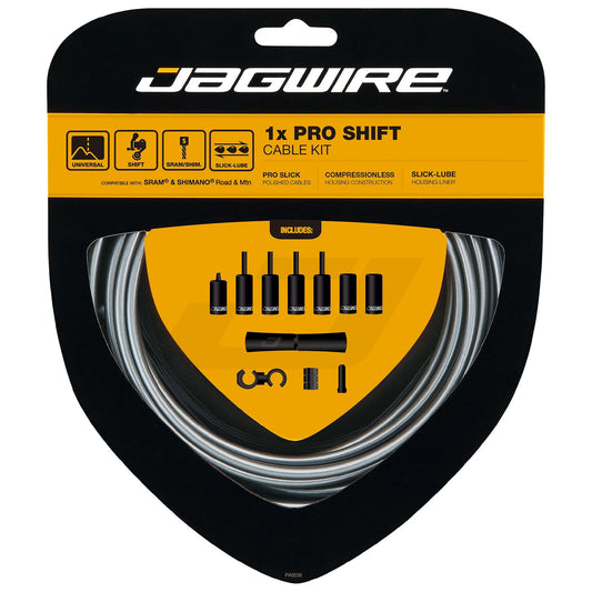 JAGWIRE PRO SHIFT 1X Derailleurkabel og slangesæt grå