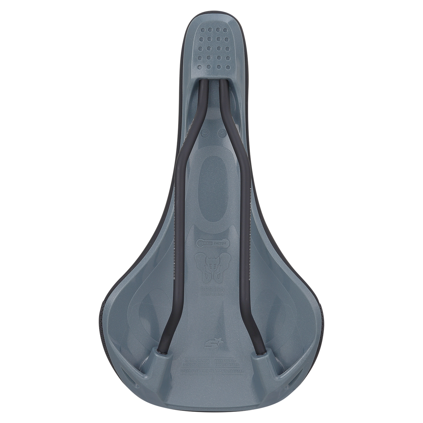 SPANK SPIKE 160 Leather Saddle CrMo Rails Grey