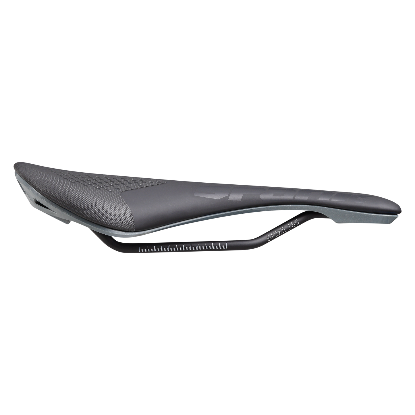 SPANK SPIKE 160 Leather Saddle CrMo Rails Grey