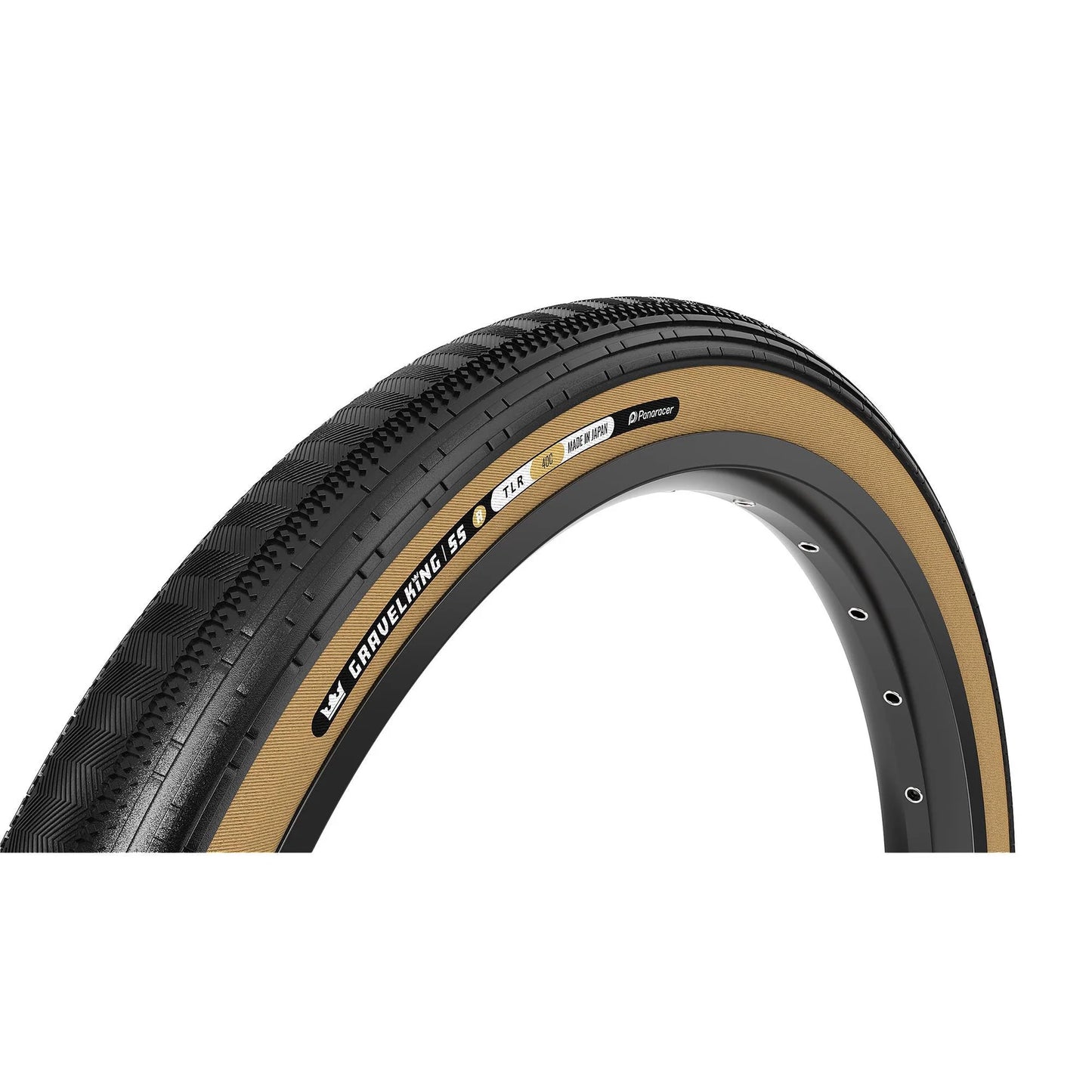 PANARACER GRAVELKING SEMISLICK R-LINE TLR 700x45c tire Tubeless Ready Beige