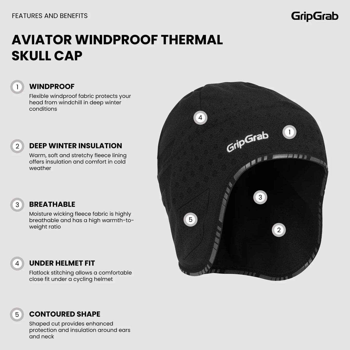 GRIPGRAB AVIATOR DEEPWINTER Beanie Sort