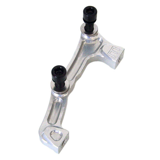 Adapter til forreste caliper PM/IS FOX 40 HOPE 203 mm skive #HBME Sølv