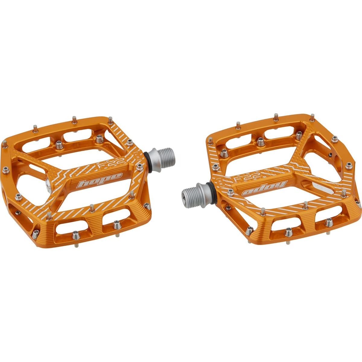 HOPE F22 Orange flade pedaler
