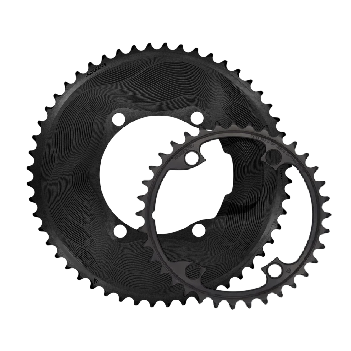 Par kædehjul 12V ALUGEAR AERO 110 BCD til Shimano sort
