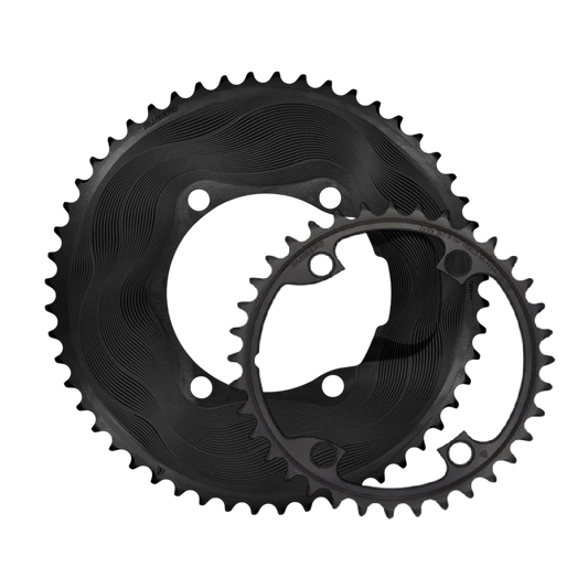 Par kædehjul 12V ALUGEAR AERO 110 BCD til Shimano sort