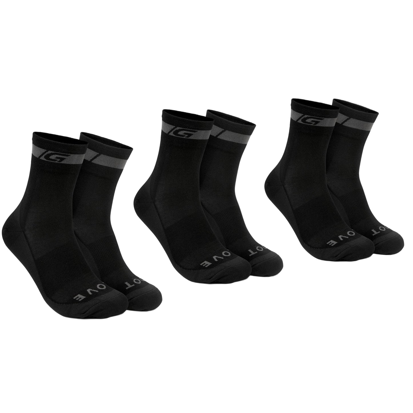 GRIPGRAB MERINO REGALAR strømper Sort (x3)