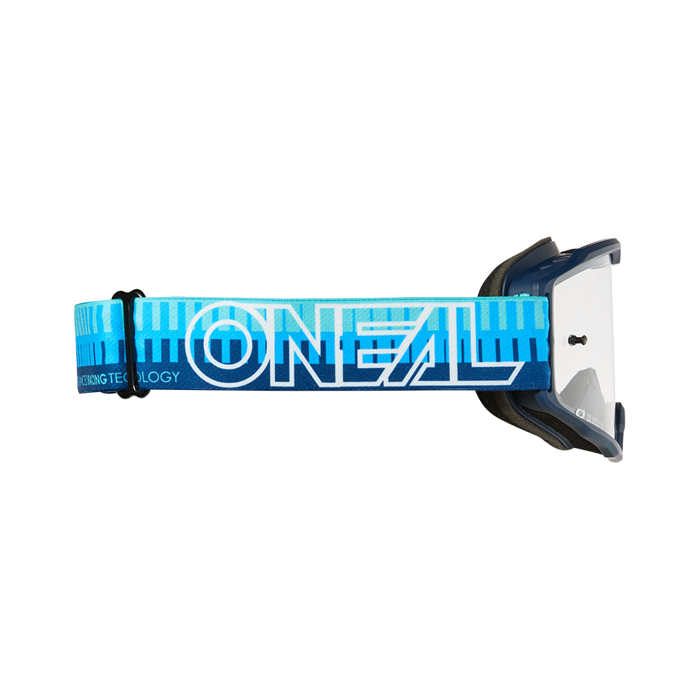 O'NEAL B-10 STRIPED Mask Blue Clear Shield