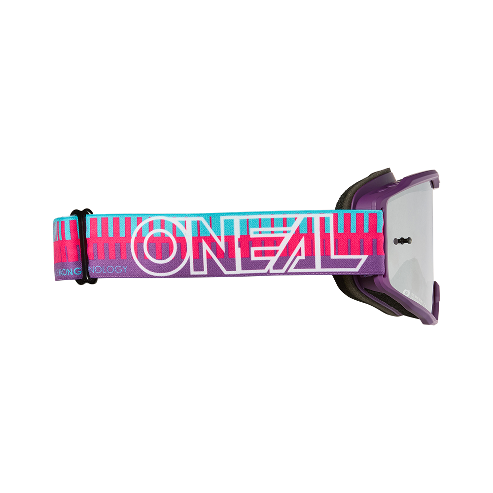 O'NEAL B-10 STRIPED Goggle Pink/Violet Silver Mirror Screen
