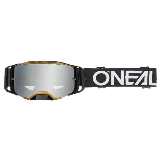 O'NEAL B-33 HEXA Goggle Black/Gold Silver Mirror Screen
