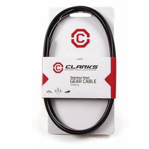CLARKS Universal derailleur kabel- og slangesæt i rustfrit stål 6085