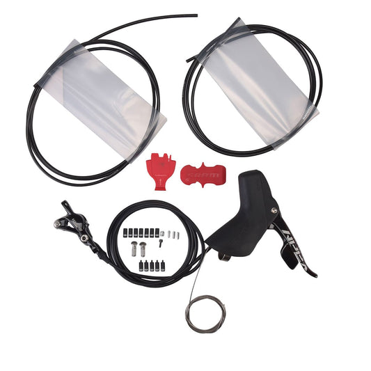 Et par SRAM APEX HRD 1x11 Post Mount Discless-håndtag og -kalibre