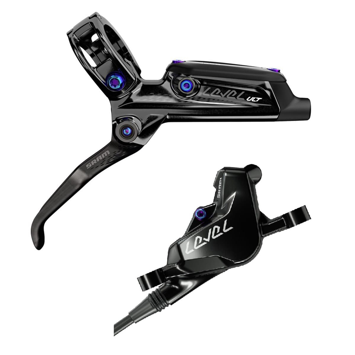 Par SRAM LEVEL ULTIMATE-bremser Sort/Rainbow
