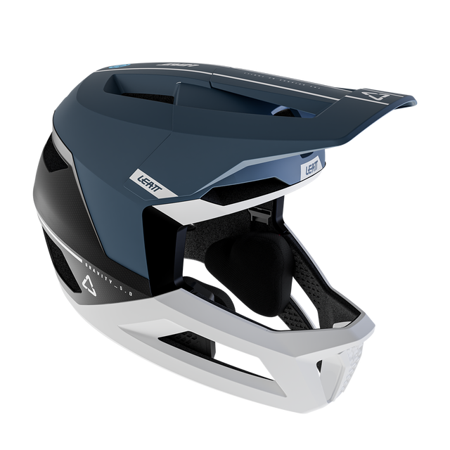 LEATT MTB GRAVITY 5.0 hjelm blå/hvid