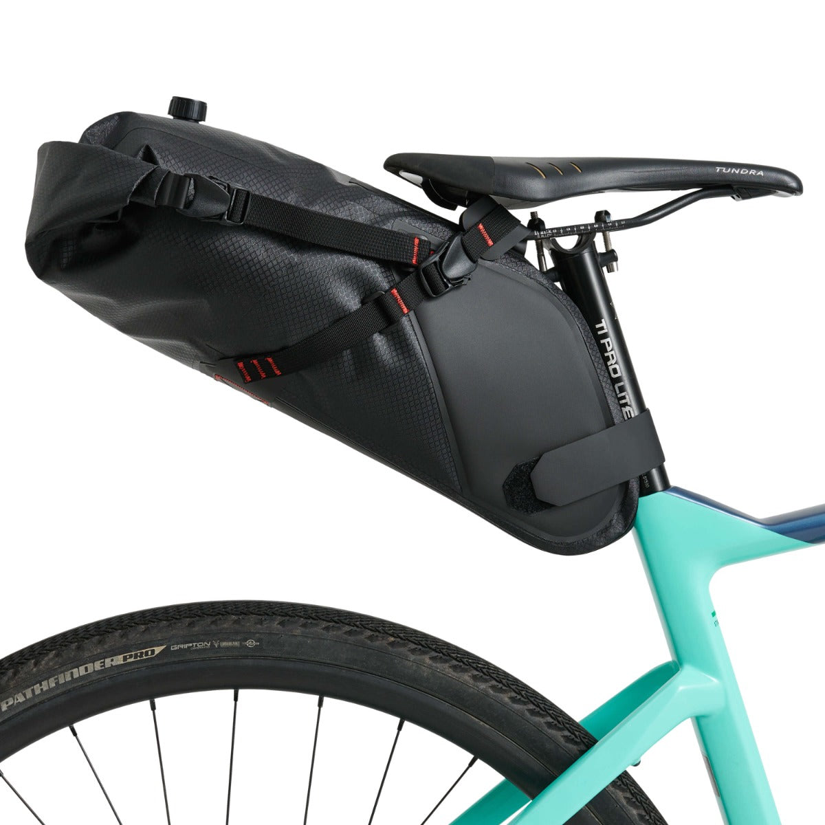 USWE ROLLTOP SADDLE BAG 9 L Sort
