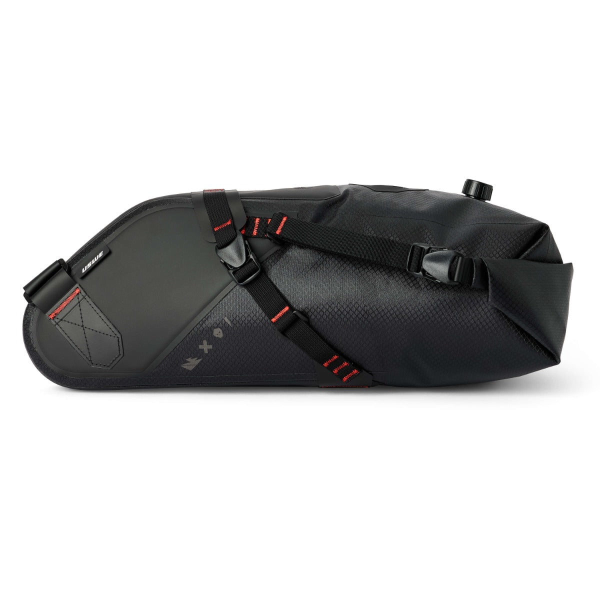 USWE ROLLTOP SADDLE BAG 9 L Sort