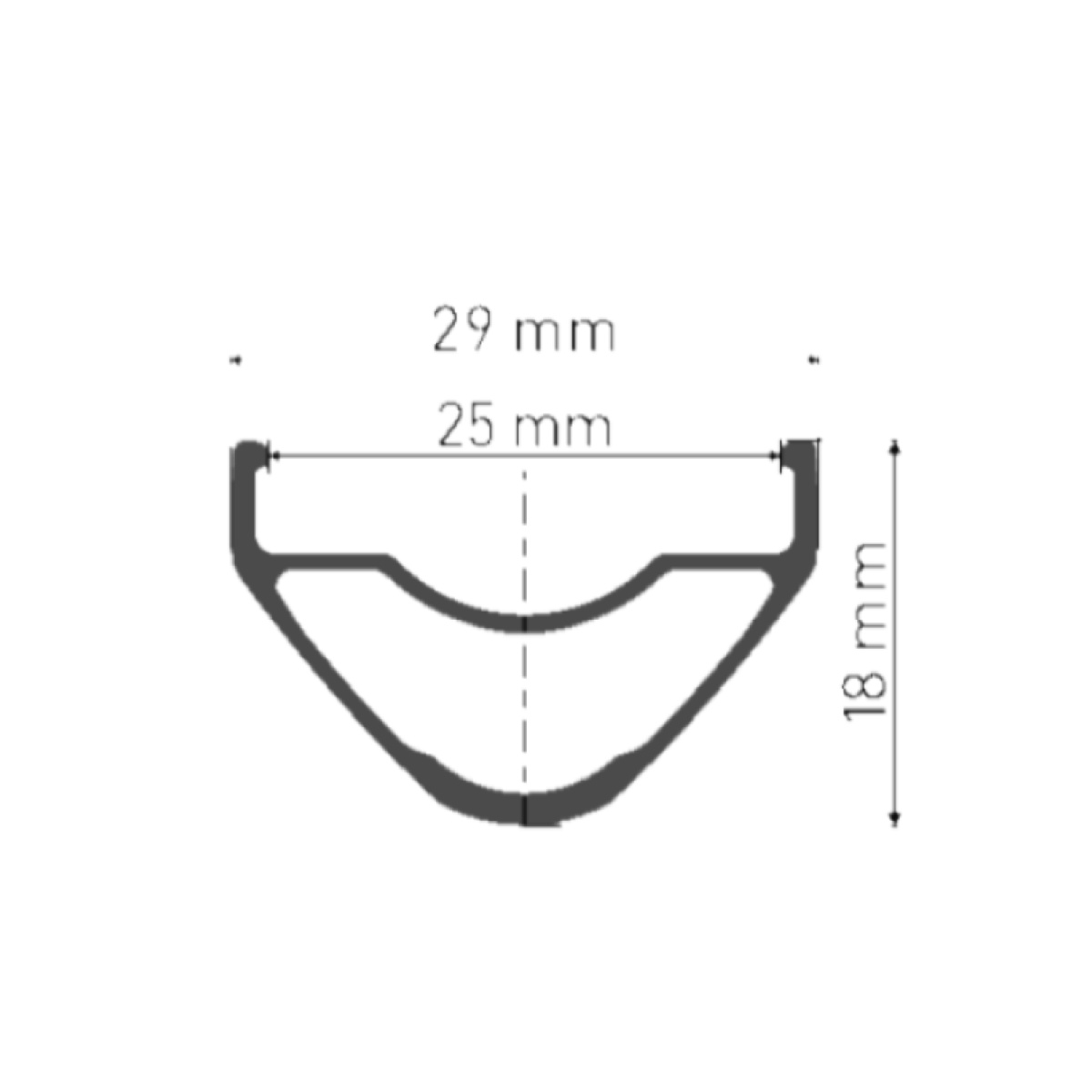 DT SWISS XR 1700 SPLINE 25 mm 29" 12x148 mm Boost-baghjul